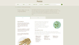 Aveeno Active Naturals landing page copywriting