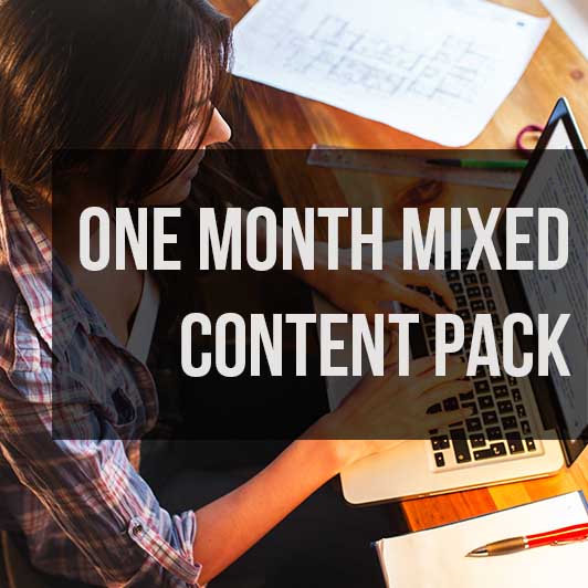 One Month Mixed Content Pack