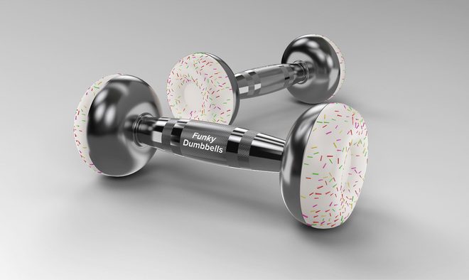 Funky Dumbbells launches pre-sale campaign for unique doughnut-shaped gym buddies