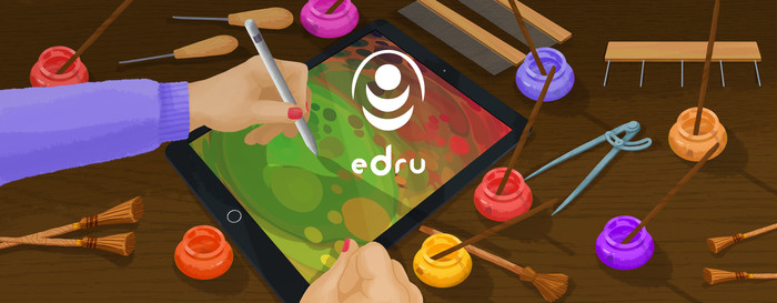 Creative new app brings traditional Ebru marbling technique into the digital app