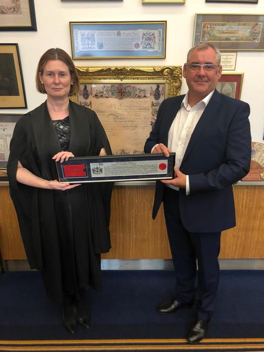 Wearwell CEO Richard Wright Receives Freedom of the City of London