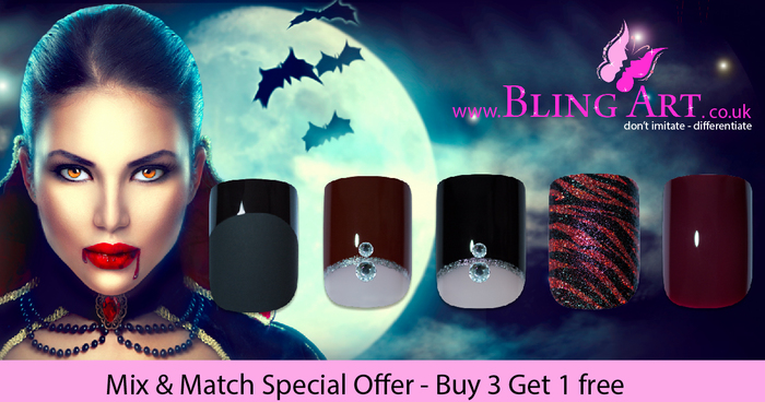 World’s fastest selling salon quality false nail brand “Bling Art” unveils ‘spooktacular’ special offer in time for Halloween celebrations