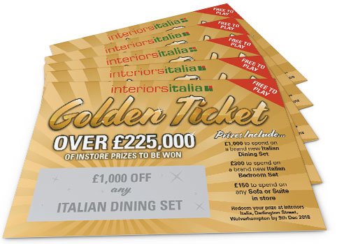Interiors Italia Partners With Signal 107 For £225,000 Golden Ticket Giveaway at Christmas Lights Switch Ons Across the Region