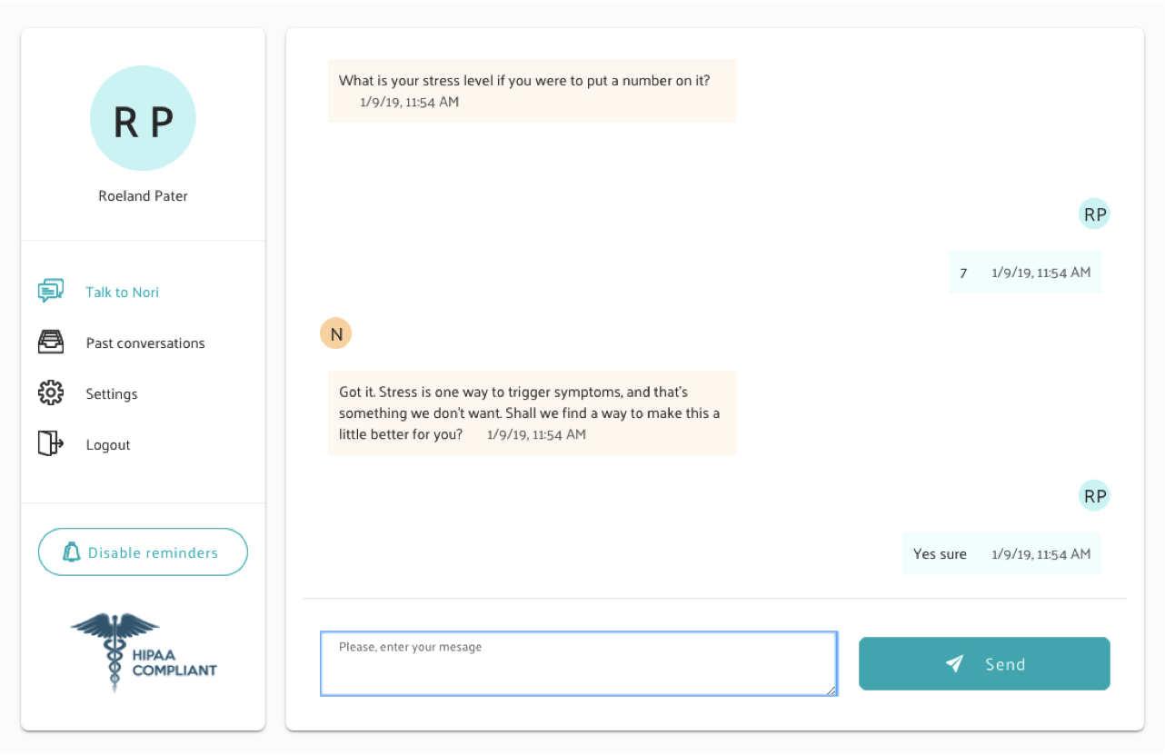Nori Health starts patient trial with its chronic  illness chatbot