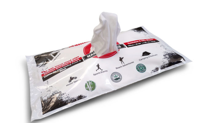 Giant eco-friendly full body wipes that take you from sports field to festival launched