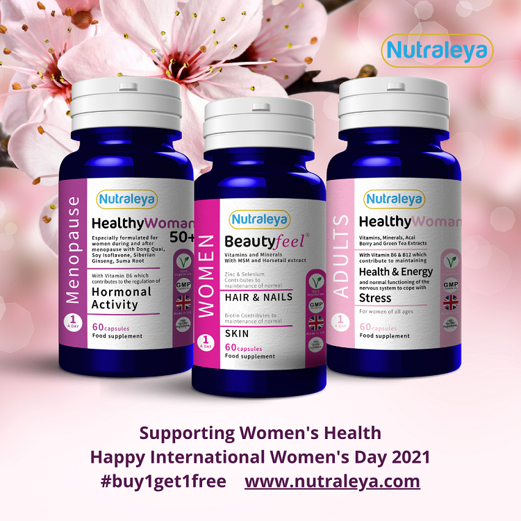 NUTRALEYA CELEBRATES INTERNATIONAL WOMEN’S DAY 2021 WITH SPECIAL OFFERS ON ALL WOMEN’S PRODUCTS
