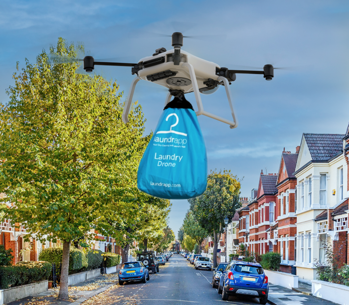 On-demand laundry and dry-cleaning app to launch drone pickup & delivery