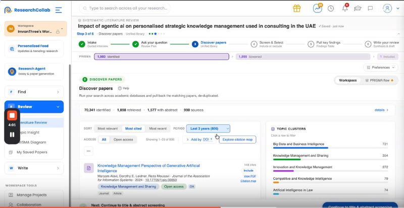 ResearchCollab.ai to Host Webinar on Using AI for Faster, More Effective Literature Reviews